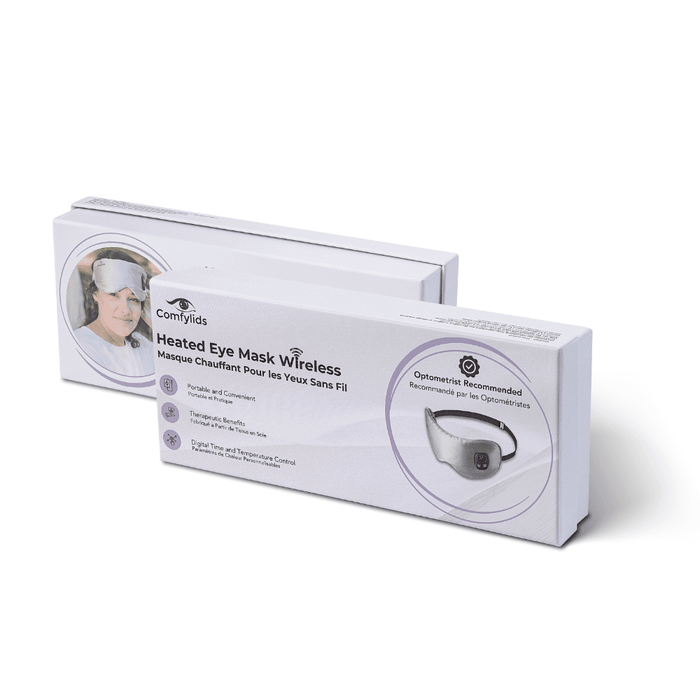 Wireless heated eye mask